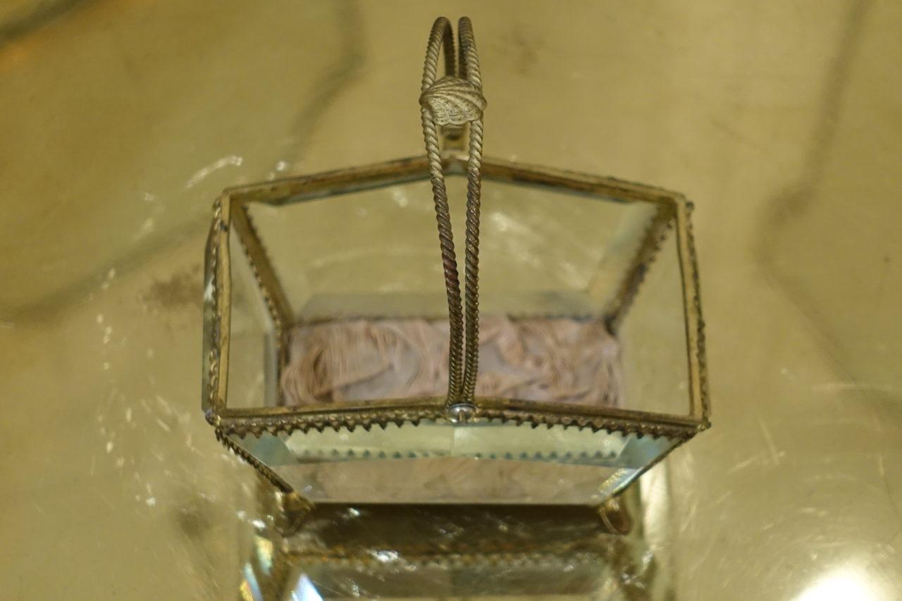 Gilt Glass Trinket Display Box-Napoleon III In Good Condition In Copenhagen K, DK