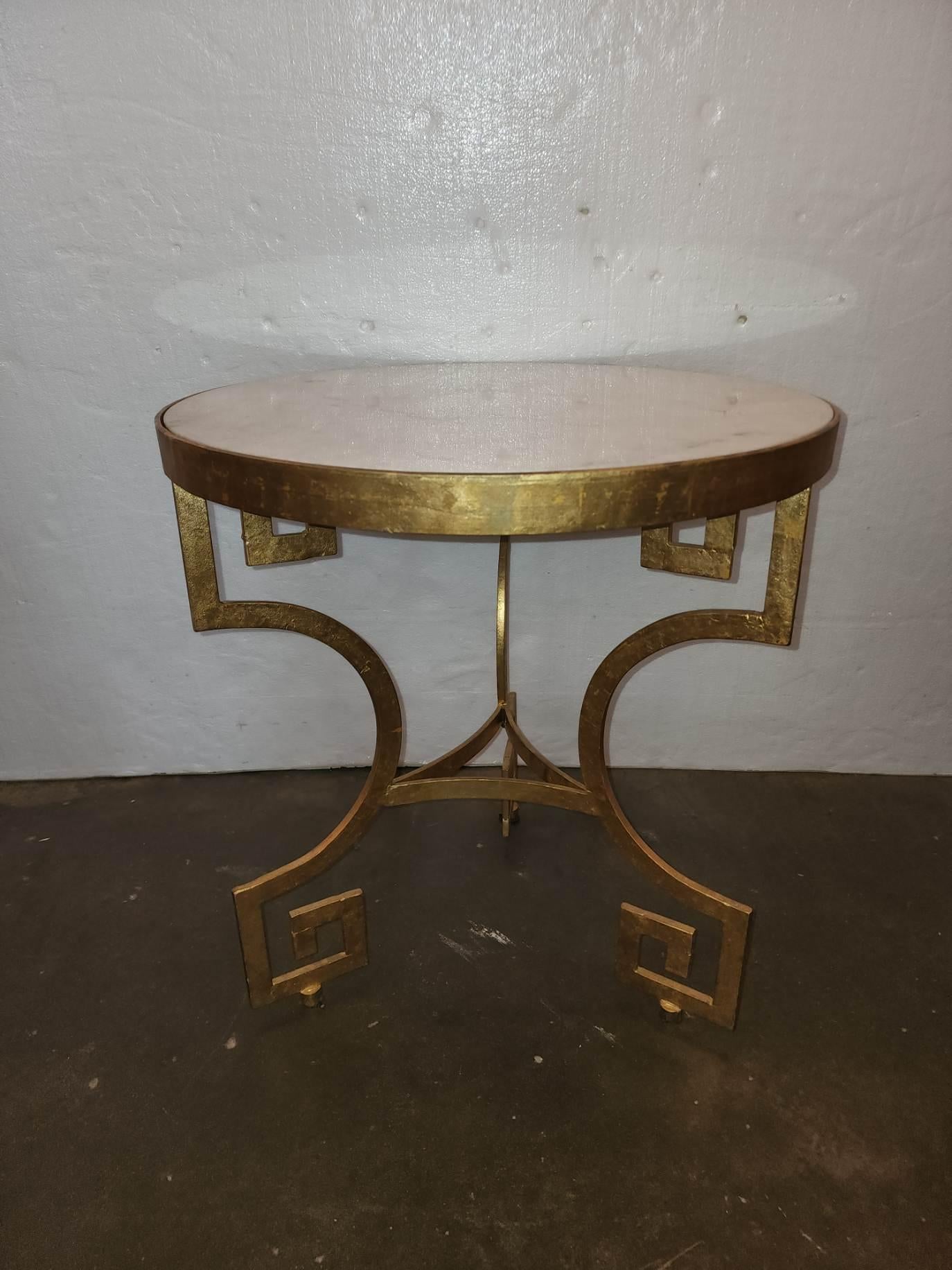 19th Century Gilt Gold Marble Table For Sale
