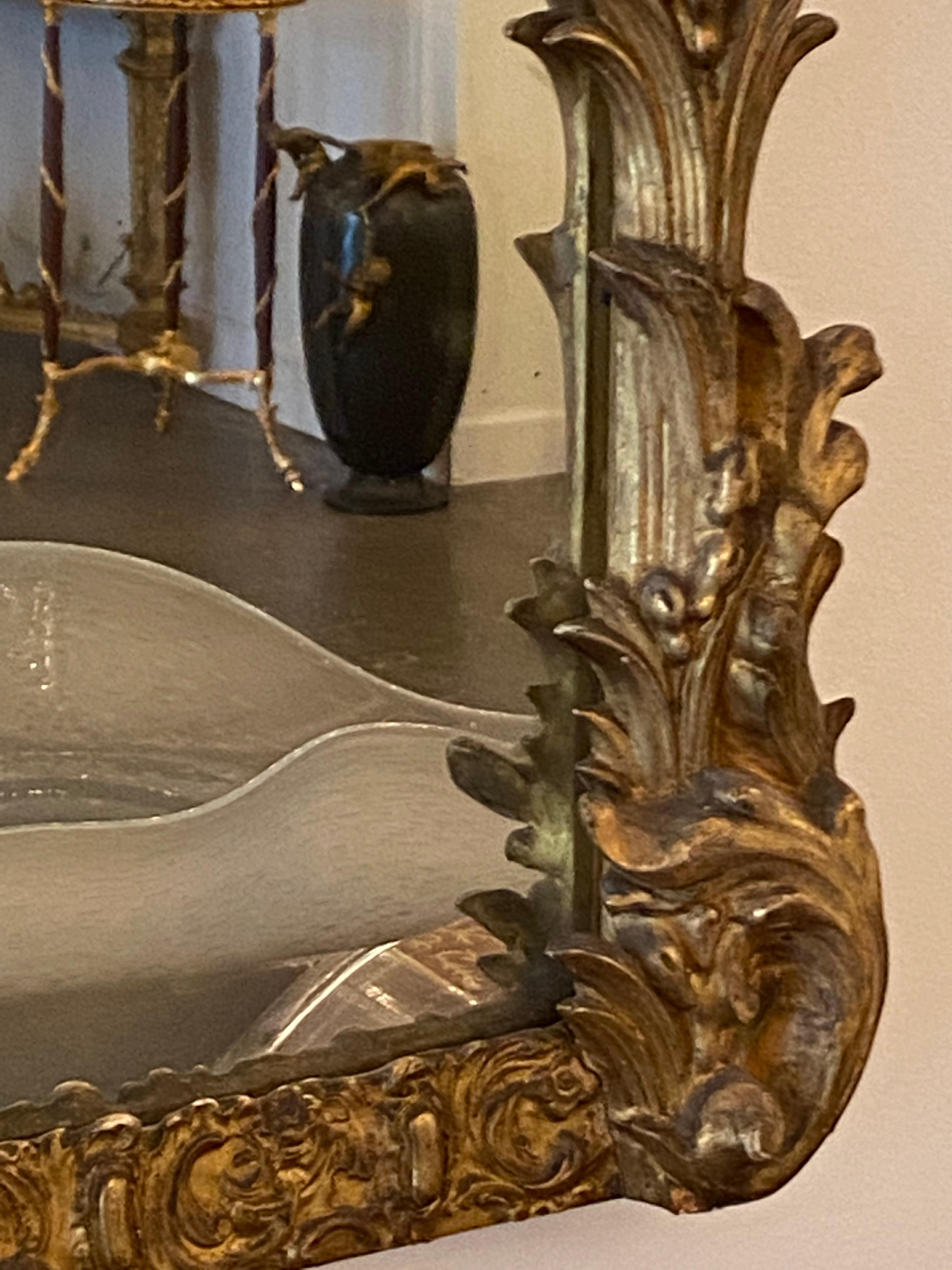 Carved Gilt Gold Mirror