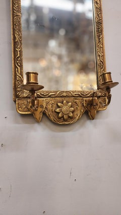 Gilt Gold Wall Mirror Sconce