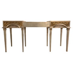 Gilt Hollywood Regency Dressing Table by James Mont, USA, 1950s