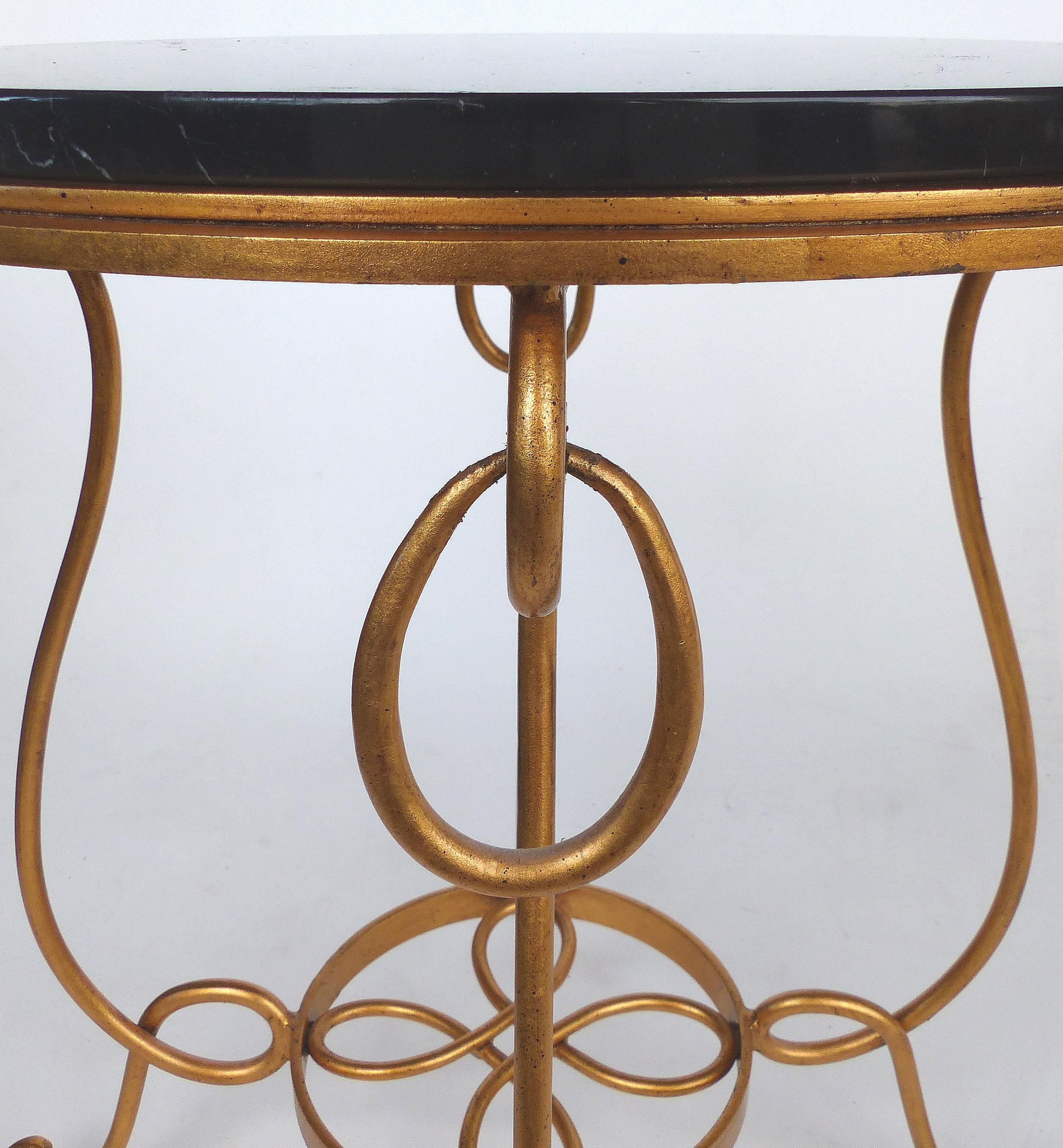 Gilt Iron and Marble Occasional Table 1