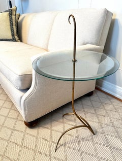 Gilt Iron Cigar or Martini Table in the Style of Rene Prou