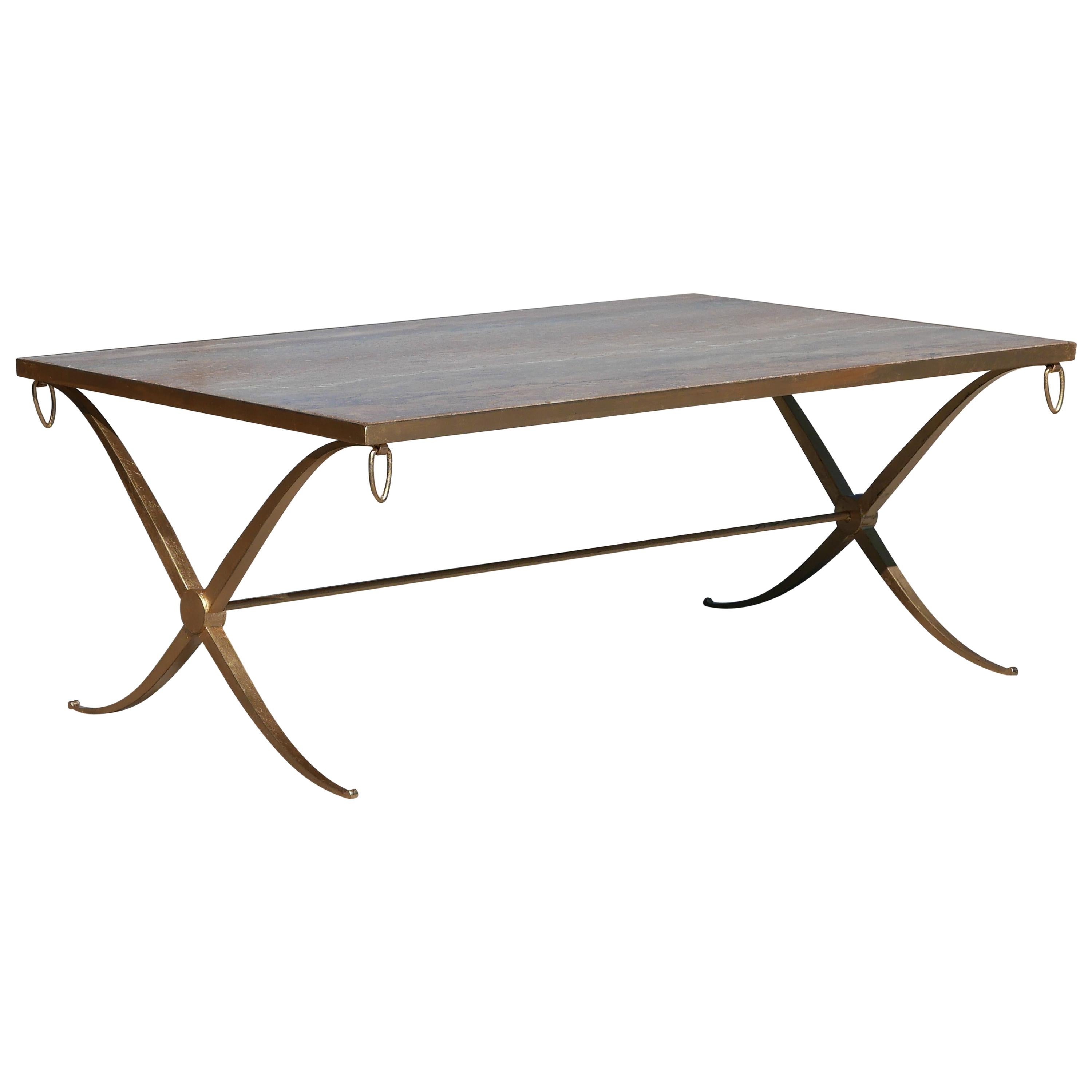 Gilt Iron Coffee Table by Barbara Barry