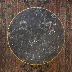 Gilt Iron Coffee Table with Grey Marble