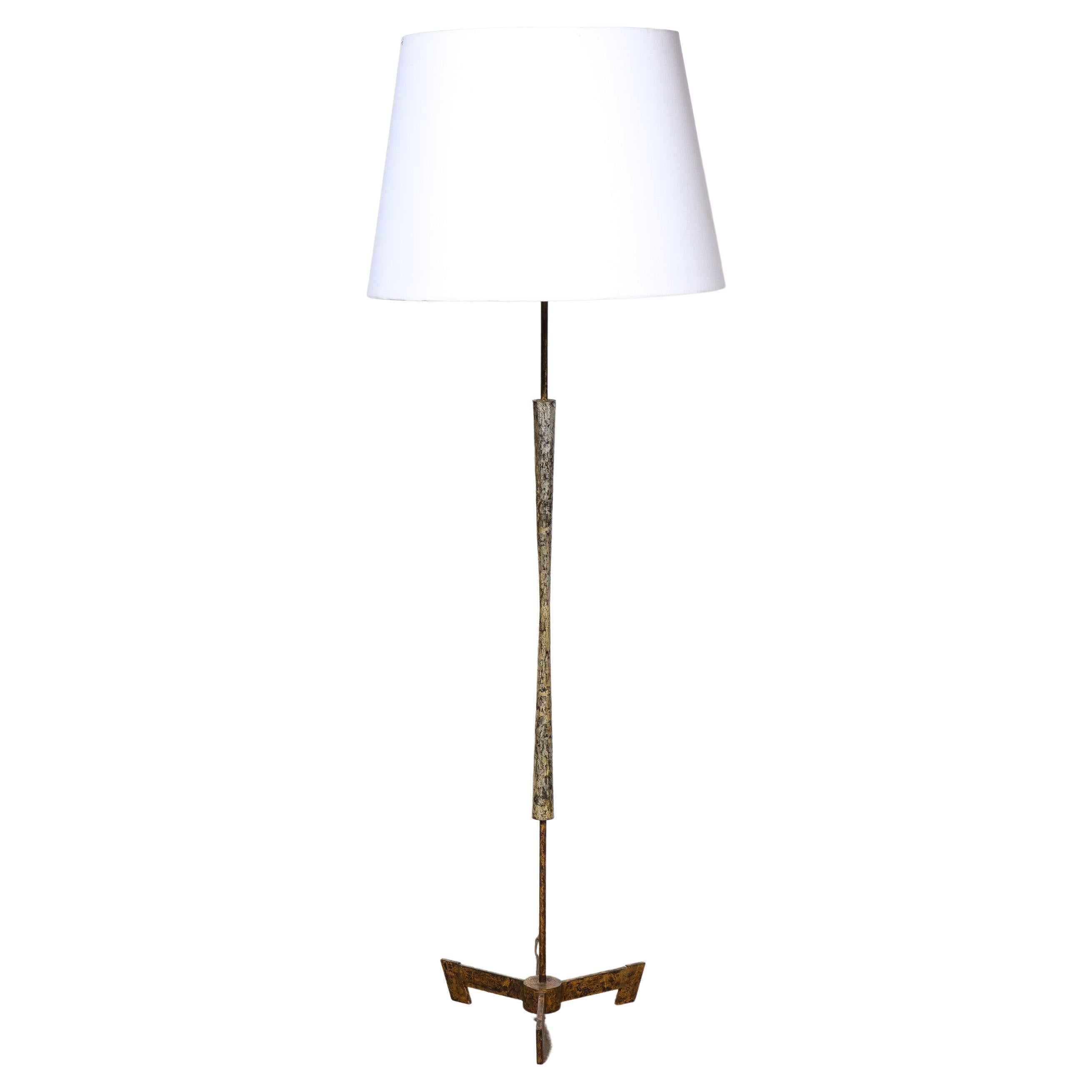 Gilt Iron Floor Lamp