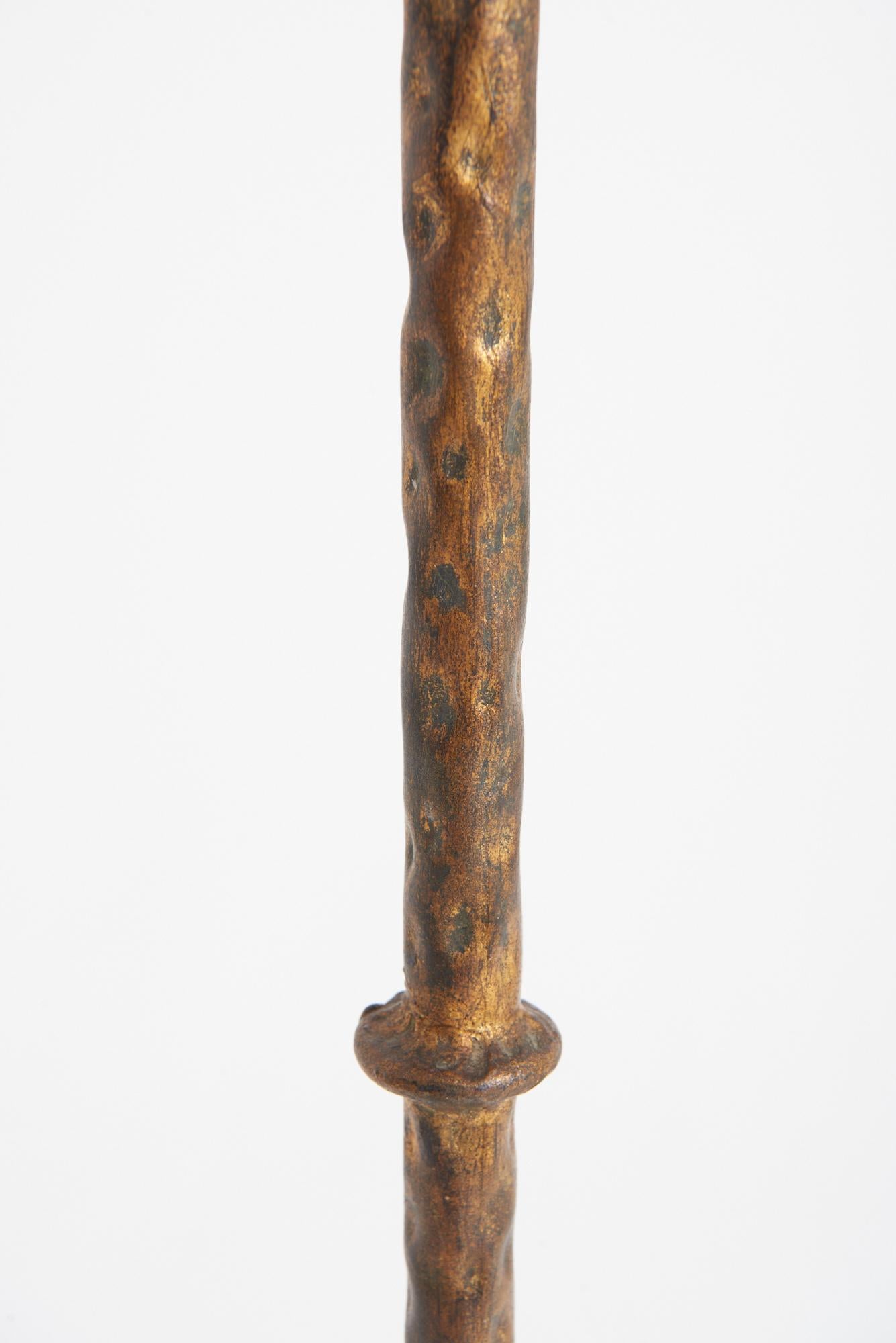 Spanish Gilt Iron Floor Lamp with Satyrs