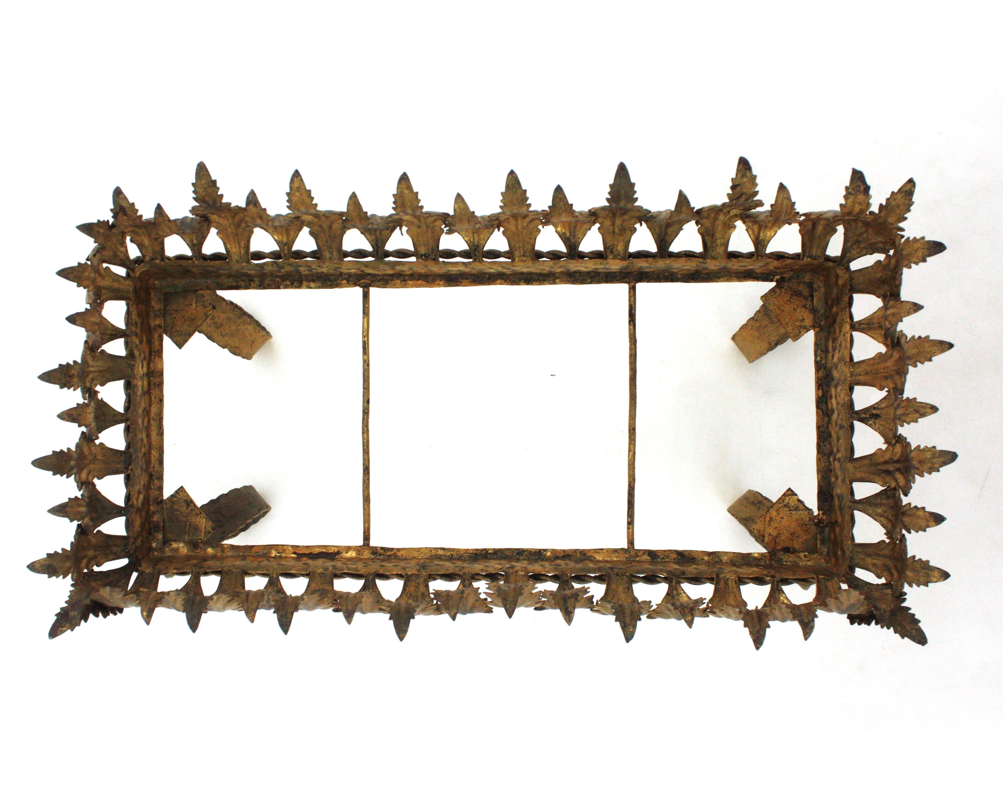 Gilt Iron Foliage Planter Jardinière, 1940s 9