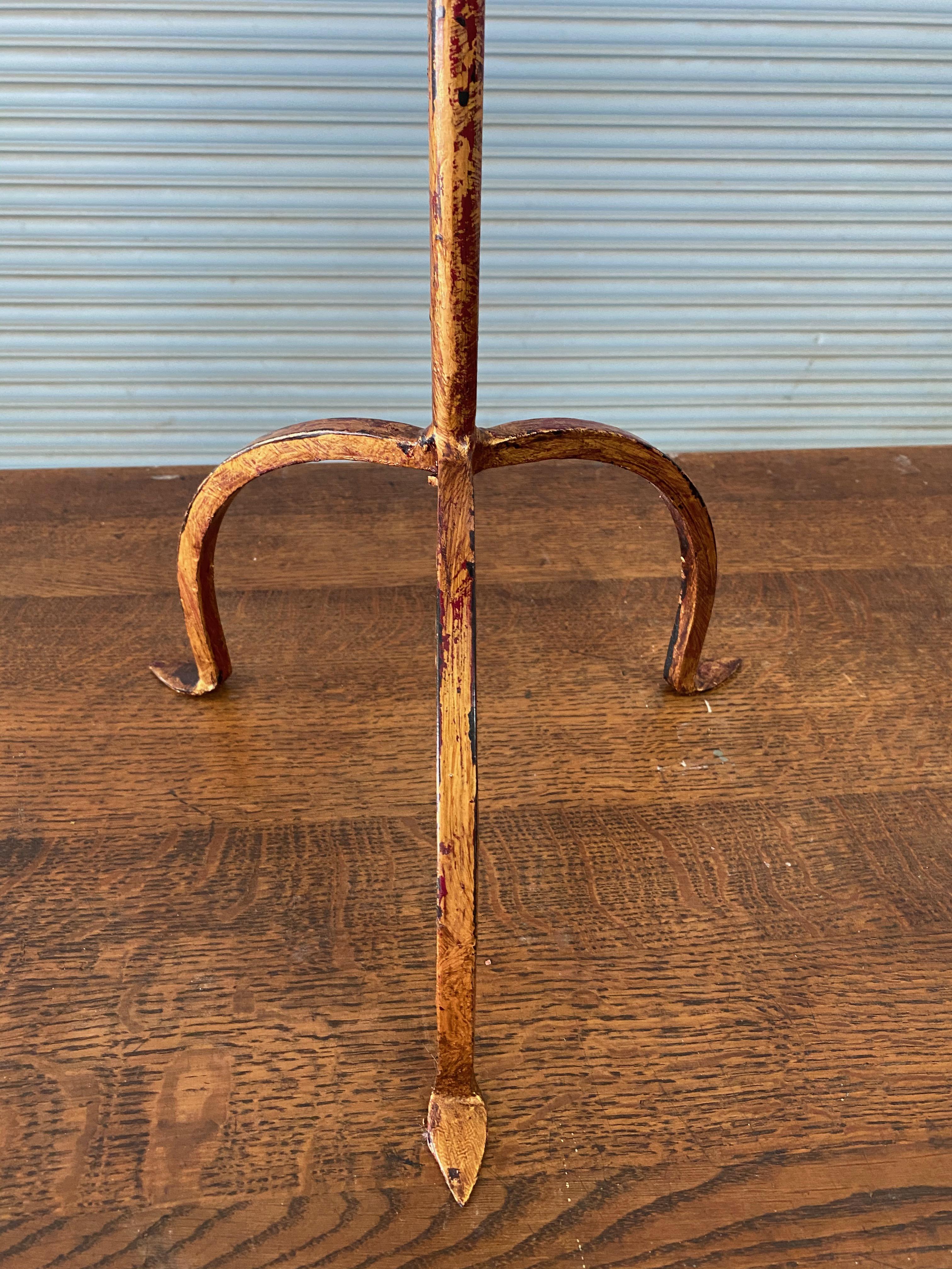 Mid-20th Century Gilt Iron Martini or Side Table