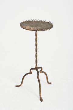 Gilt Iron Martini Table