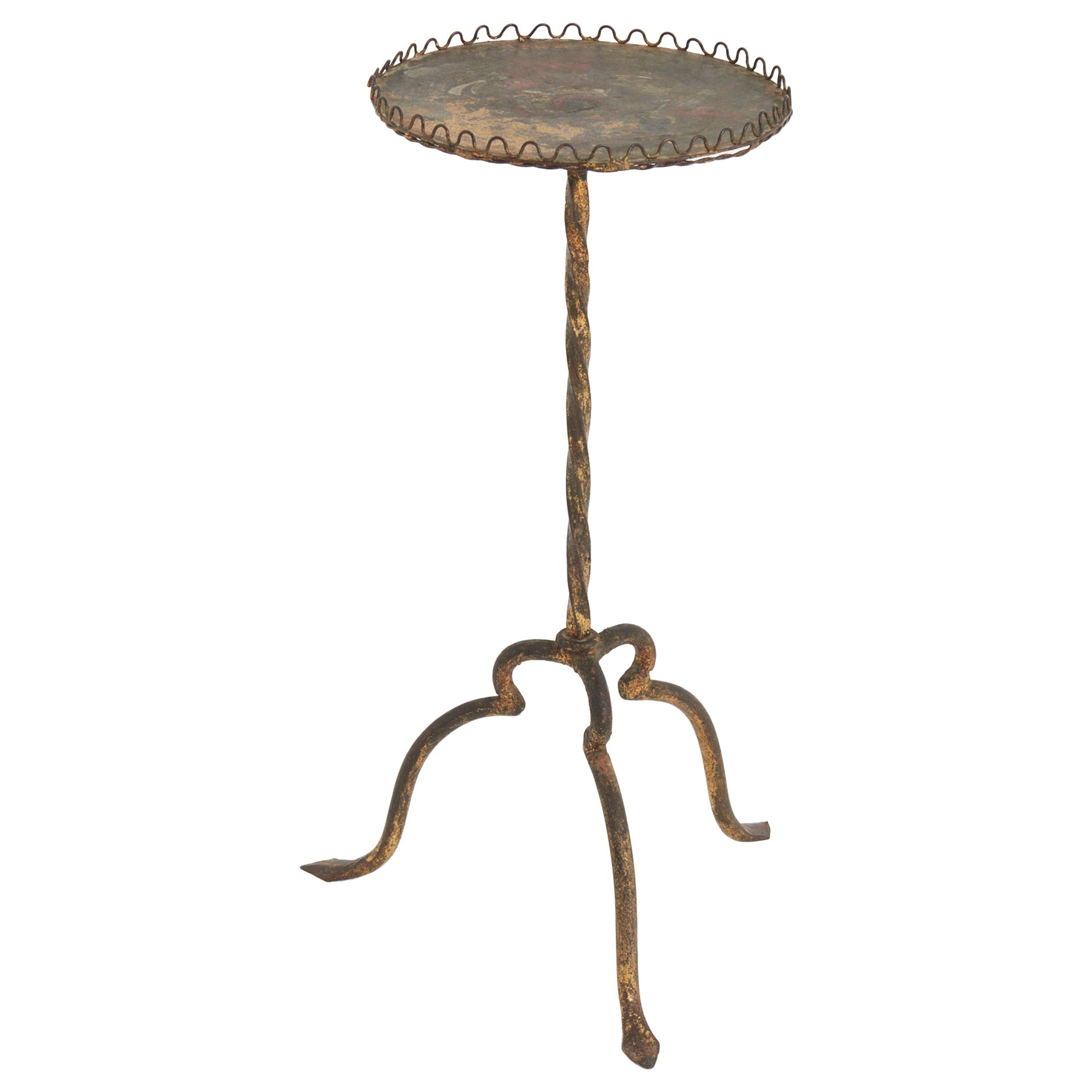 Gilt Iron Martini Table