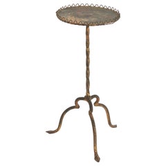 Gilt Iron Martini Table