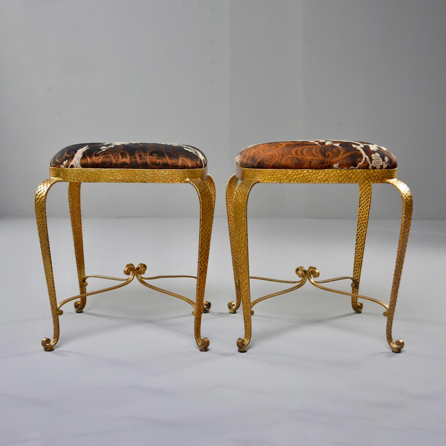 Gilt Iron Stool in the Style of Pier Luigi Colli 7