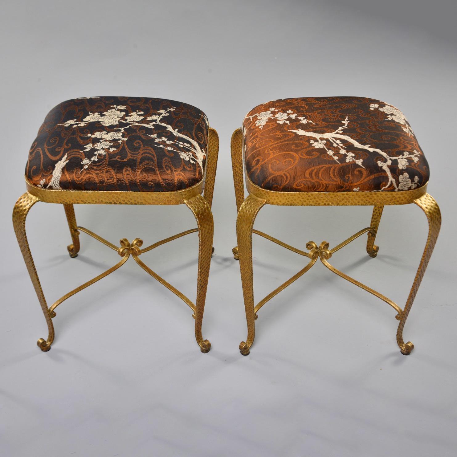 Gilt Iron Stool in the Style of Pier Luigi Colli 9