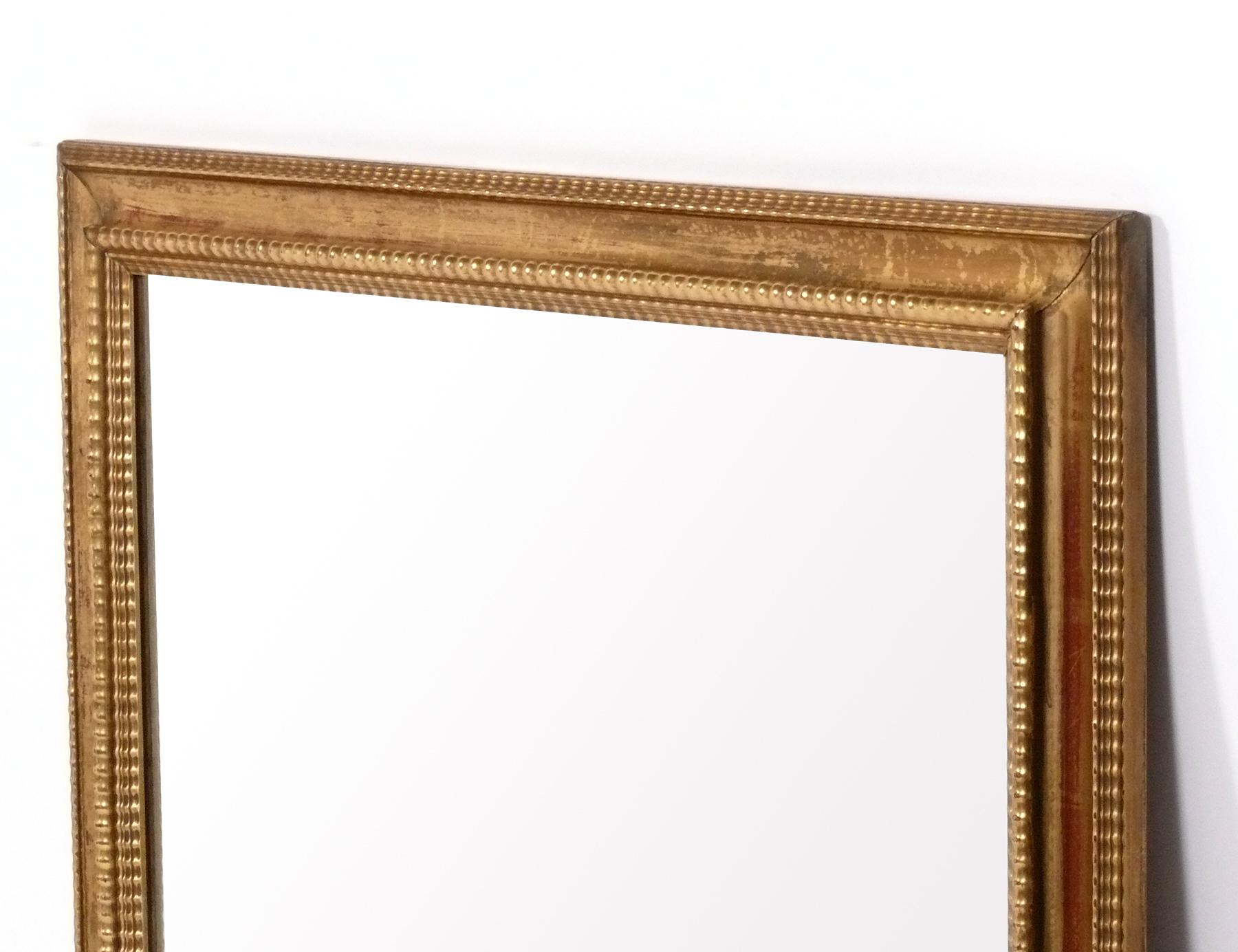 Gilt Italian Mirror from the Carlyle Hotel In Distressed Condition For Sale In Atlanta, GA