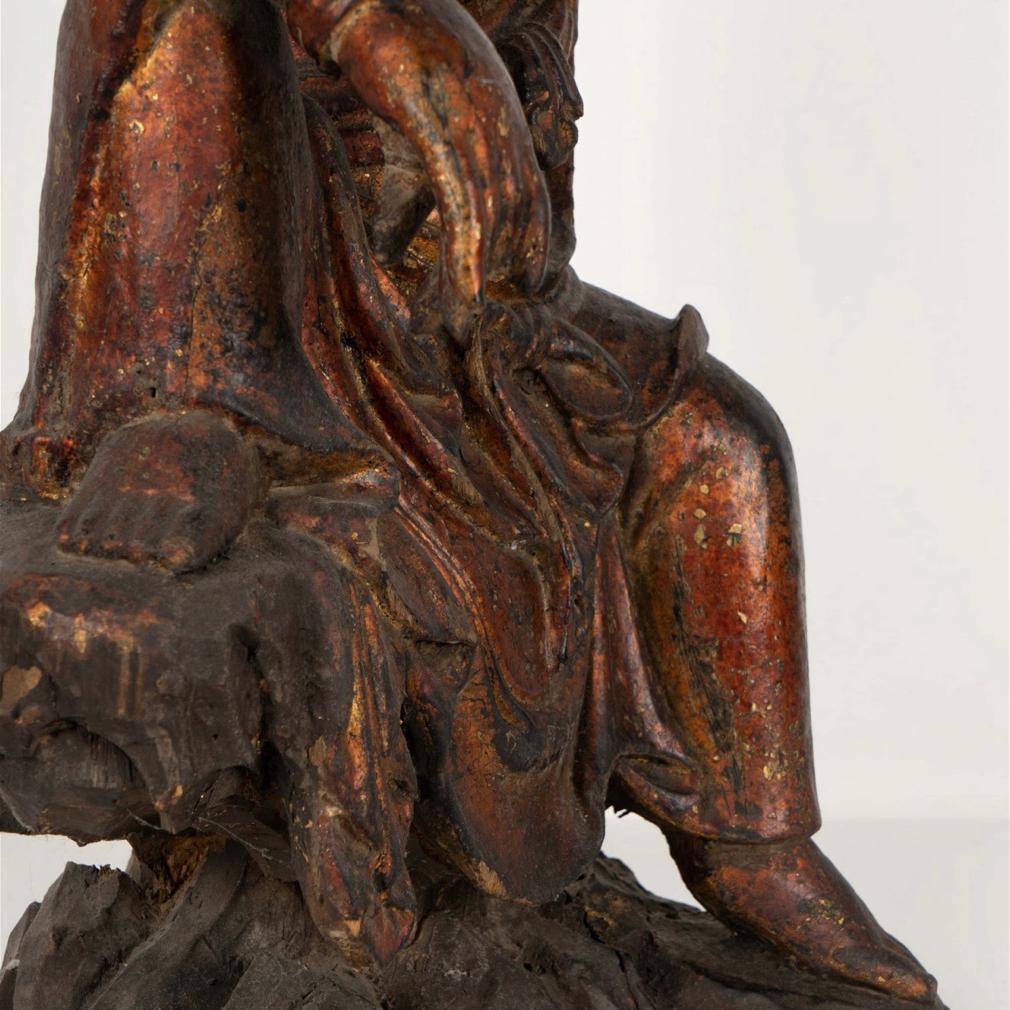 Gilt Lacquered Wood Figure of Guanyin, Ming Dynasty (1368-1644) 8