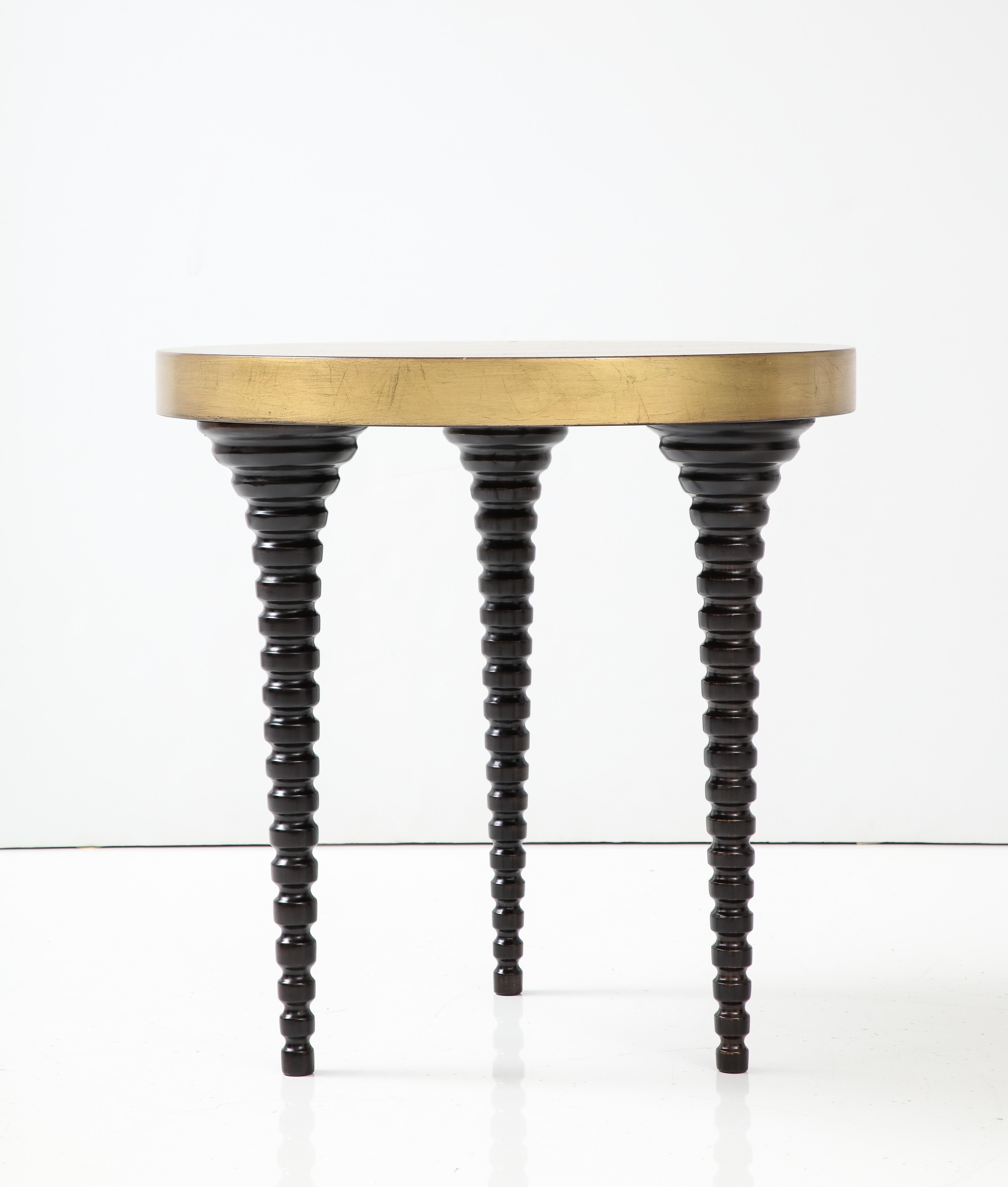 American Gilt Leafed Side Table For Sale