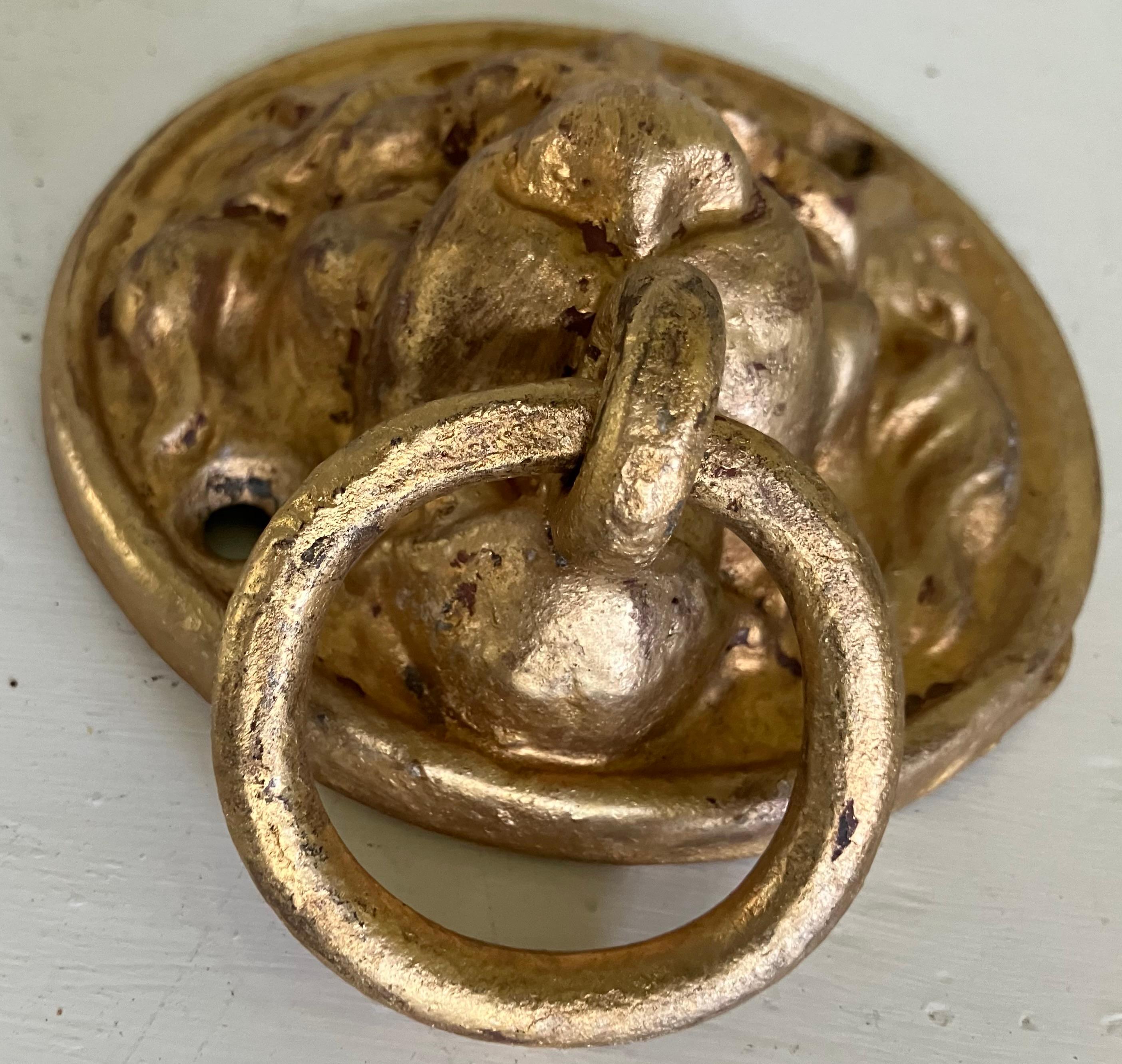 Gilt Lion Ring Handled Bridle Hitch For Sale 1