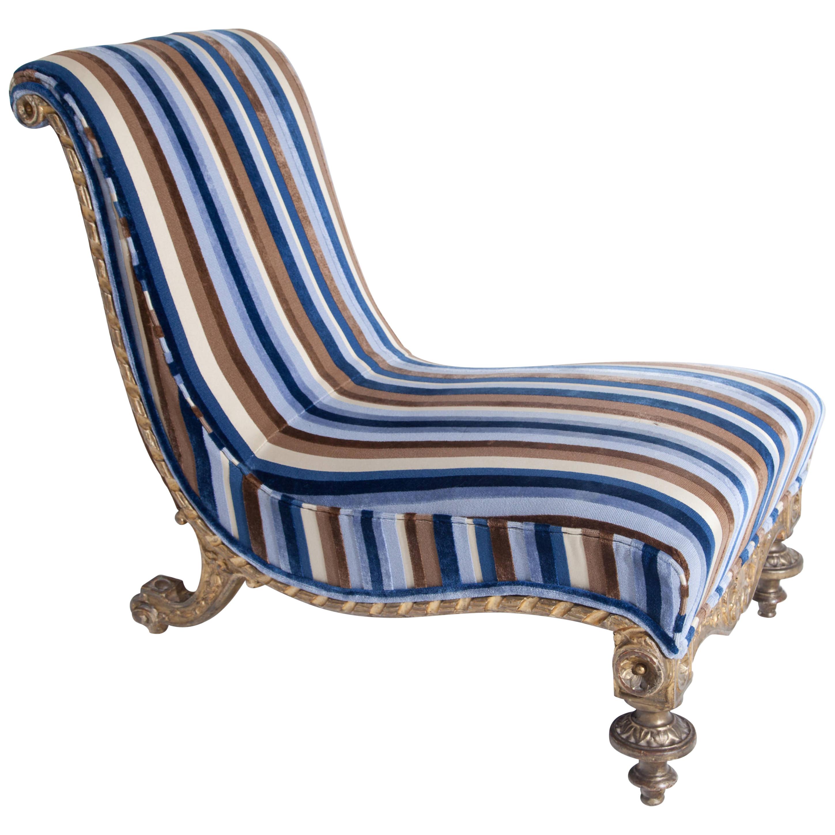 Gilt Lounge Chair, Italy/Lucca, circa 1825-1830