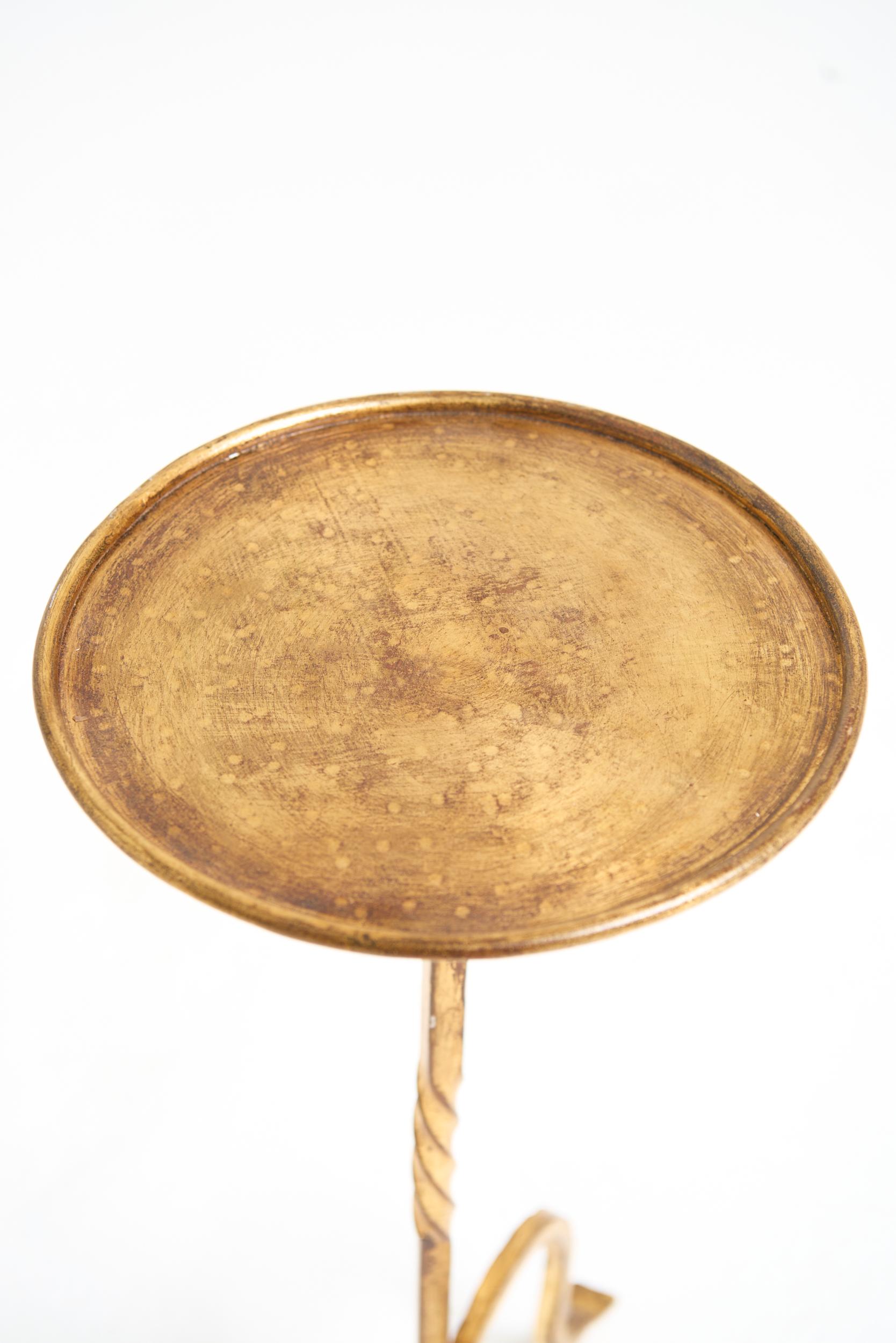 Mid-Century Modern Gilt Martini Table