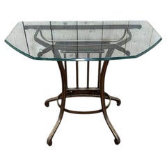 Gilt metal and glass entrance console