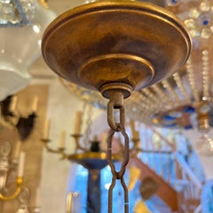 Gilt Metal "Bamboo" Chandelier