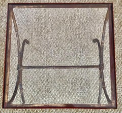 Gilt Metal Bamboo Side Table