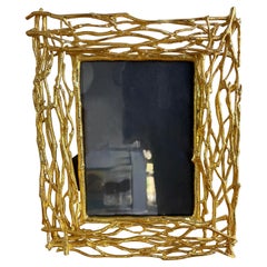 Gilt Metal Branch Picture Frame, Italy, 1970s