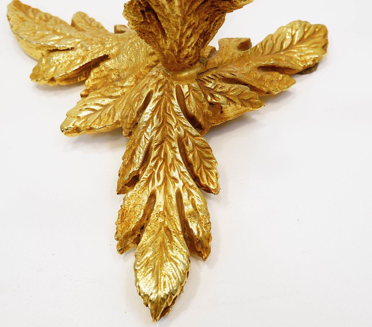 Lampe de table Fondica en métal doré et bronze, France en vente 6