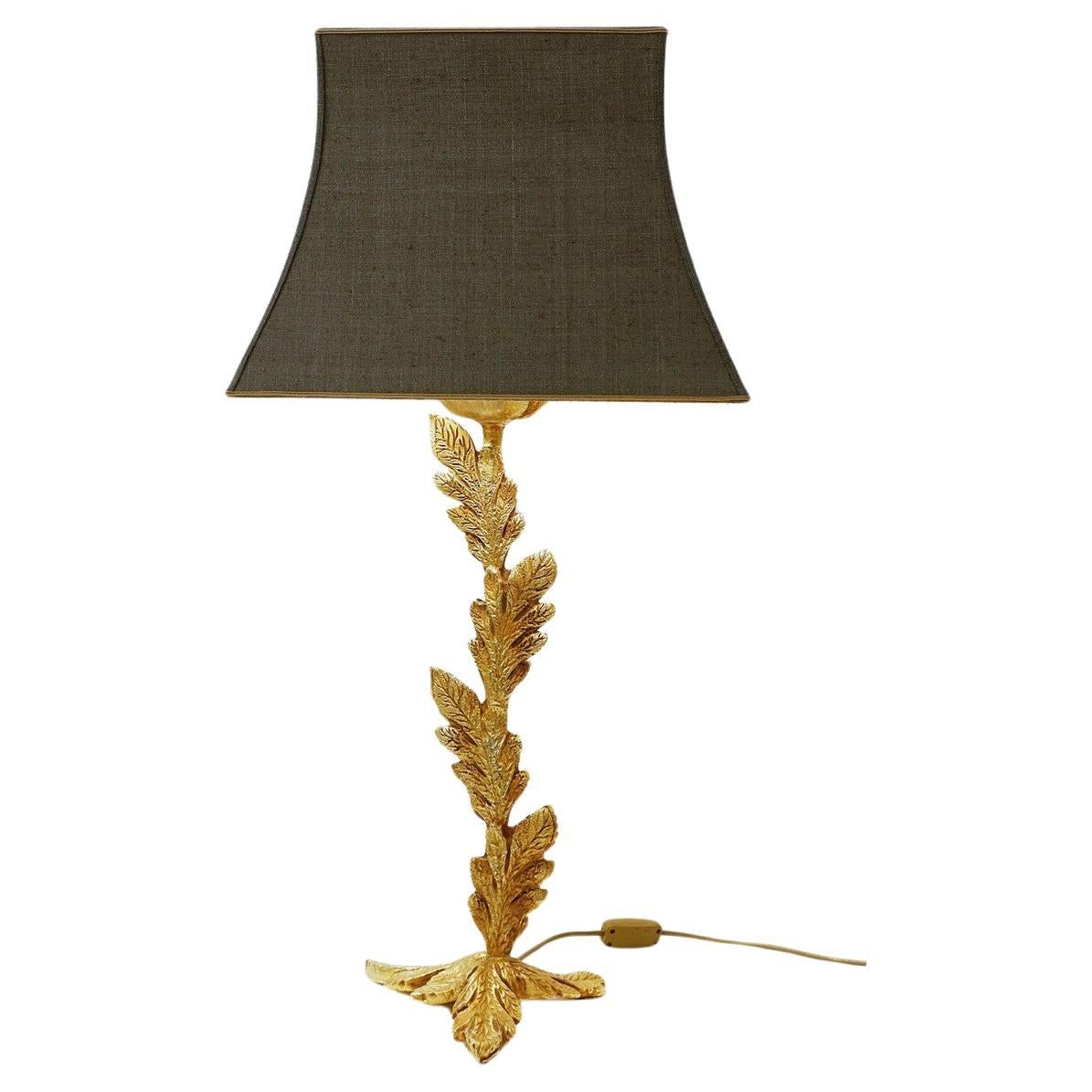 Lampe de table Fondica en métal doré et bronze, France en vente