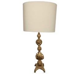 Vergoldete Metall-Bronze-Lampe von Mathias for Fondica, Frankreich, 2000er Jahre