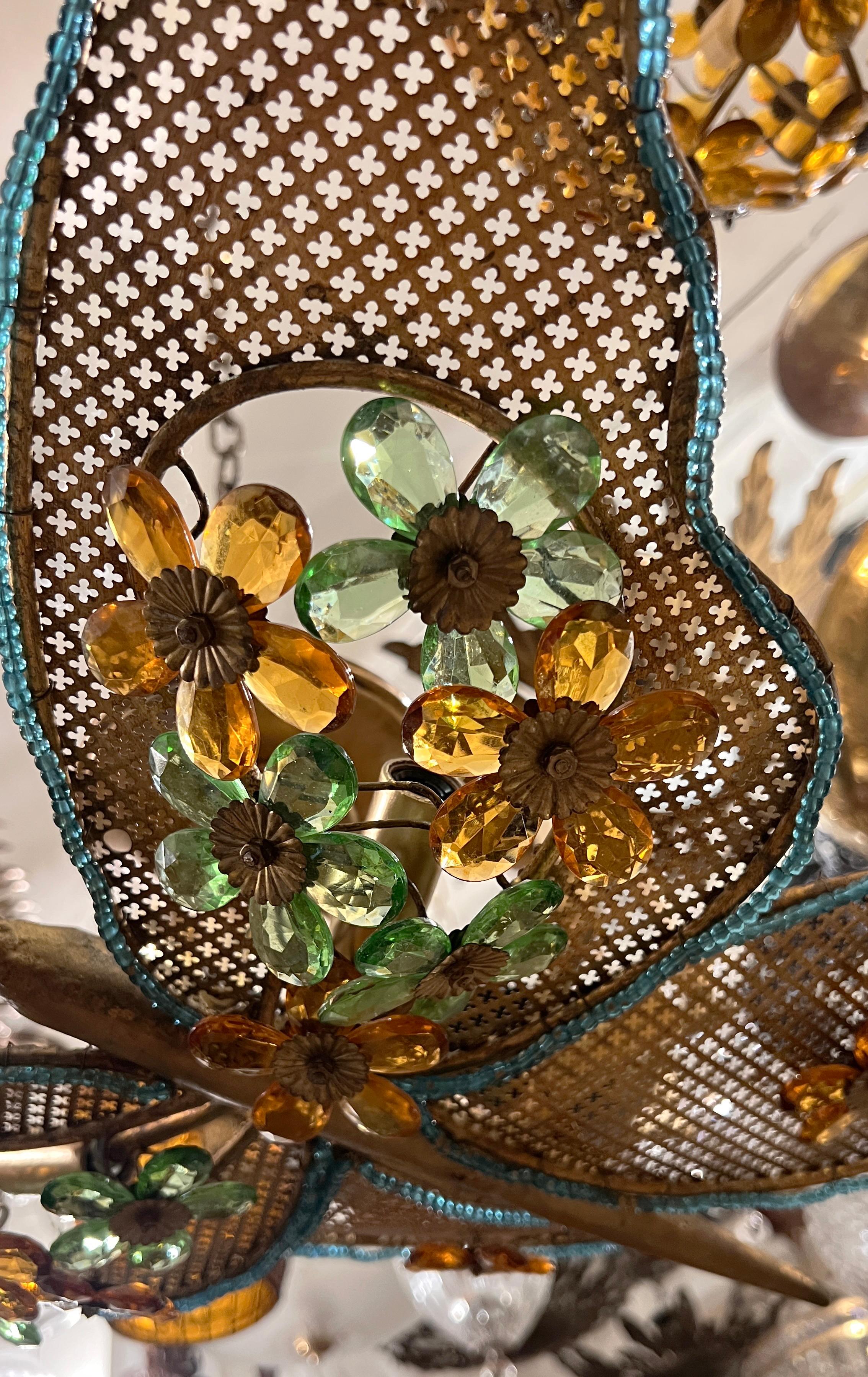 Italiano Apparecchio a farfalla in metallo dorato in vendita