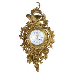 Gilt Metal Cartel Wall Clock