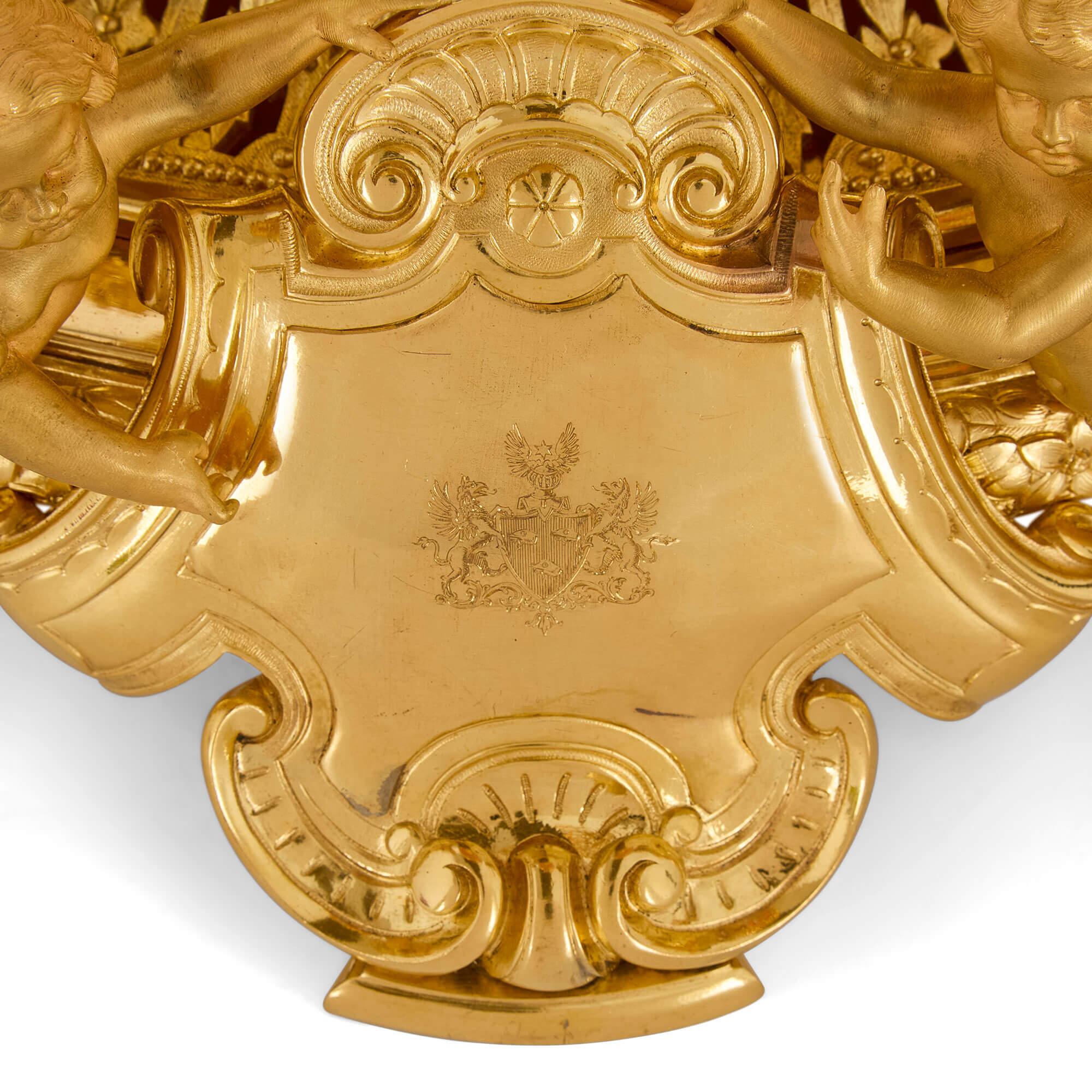 Centro de mesa de metal dorado para el duque de Esparta, de Elkington & Co. en venta 1