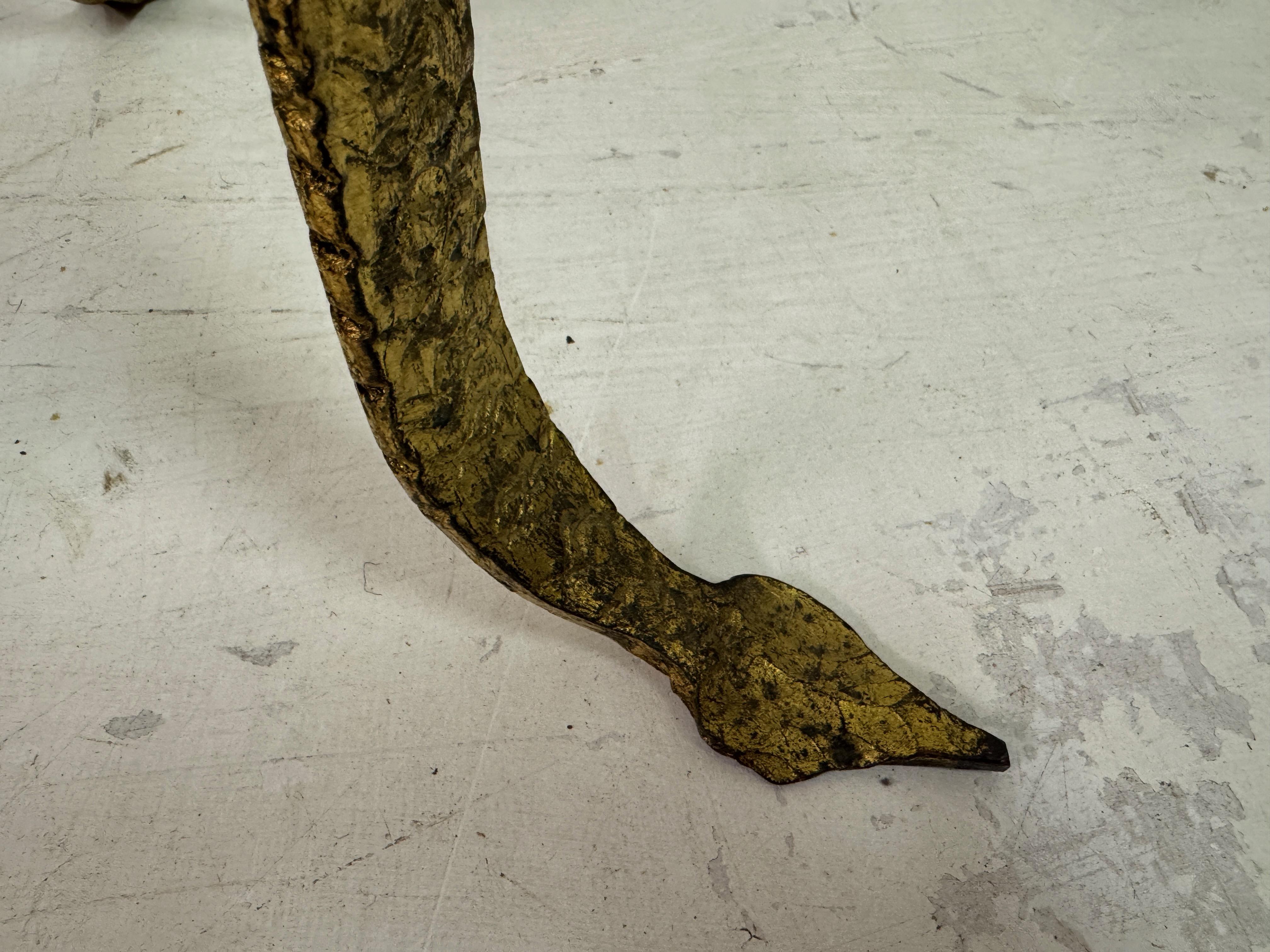 Gilt Metal Chain Link Floor Lamp in the style of Franz West For Sale 6