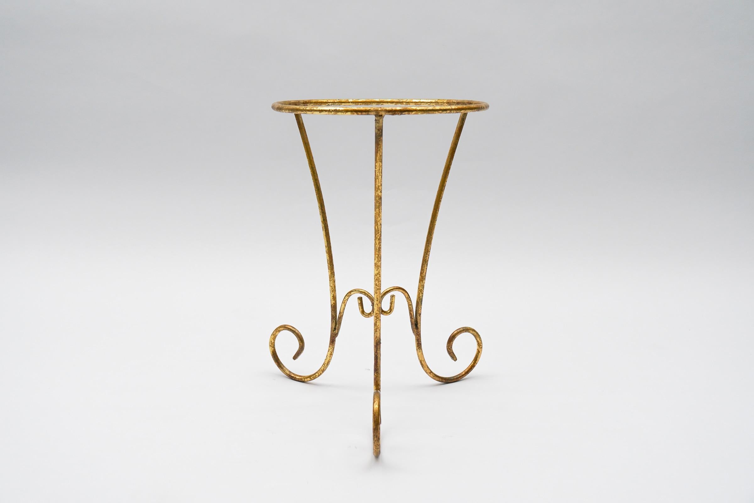 Gilt Metal Coffee Table by Hans Kögl, Germany, 1970s For Sale 1