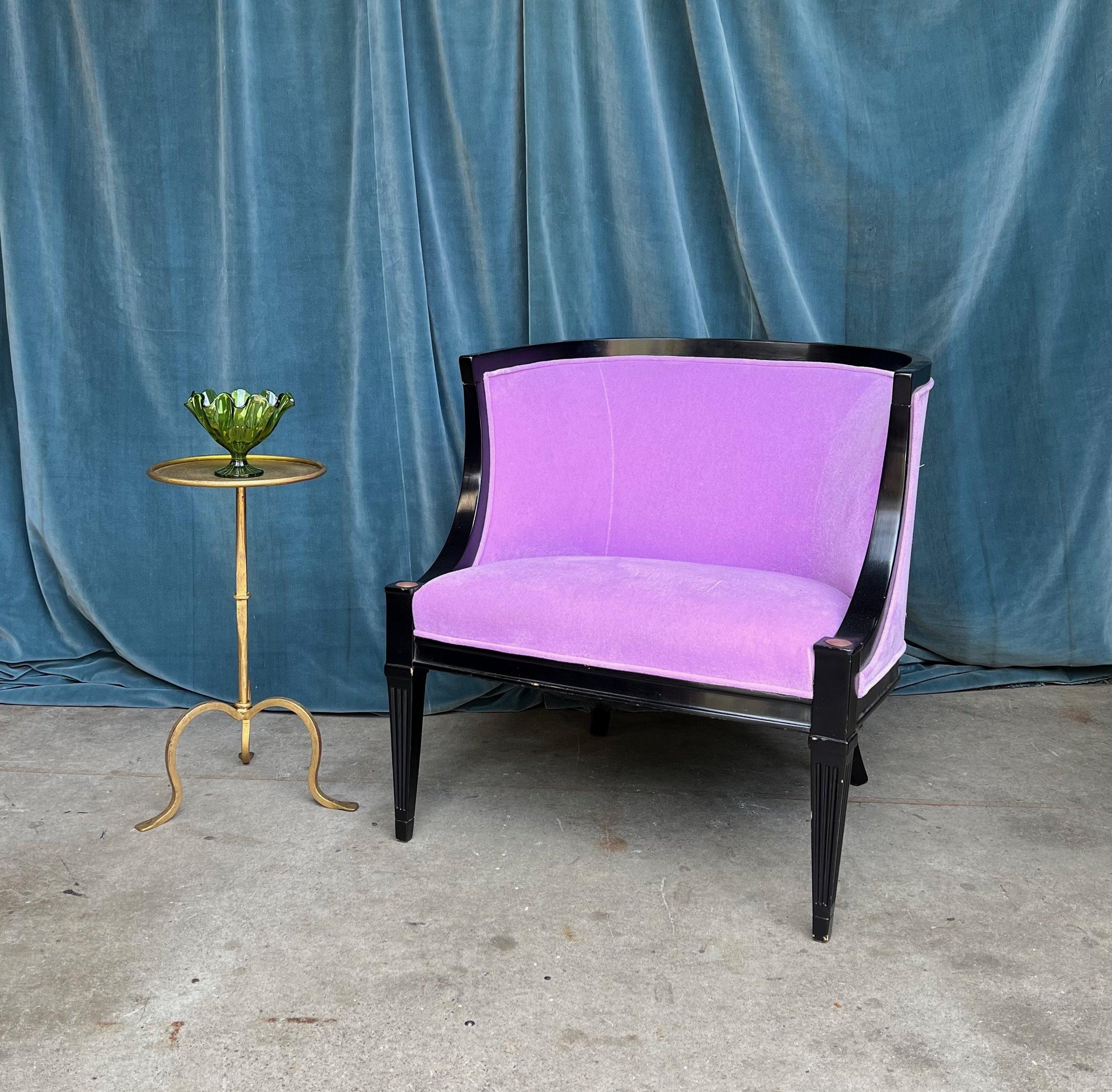 Mid-Century Modern Gilt Metal Drinks Table on a Tripod Base
