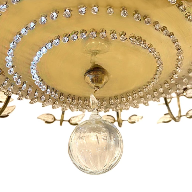 Curated visual reference: Visual Reference: Gilt Metal Fixture With Amethyst Crystal Flowers For Sale At