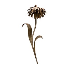 Gilt Metal Flower Sconce