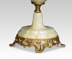 Gilt Metal Mounted Onyx Table Lamp