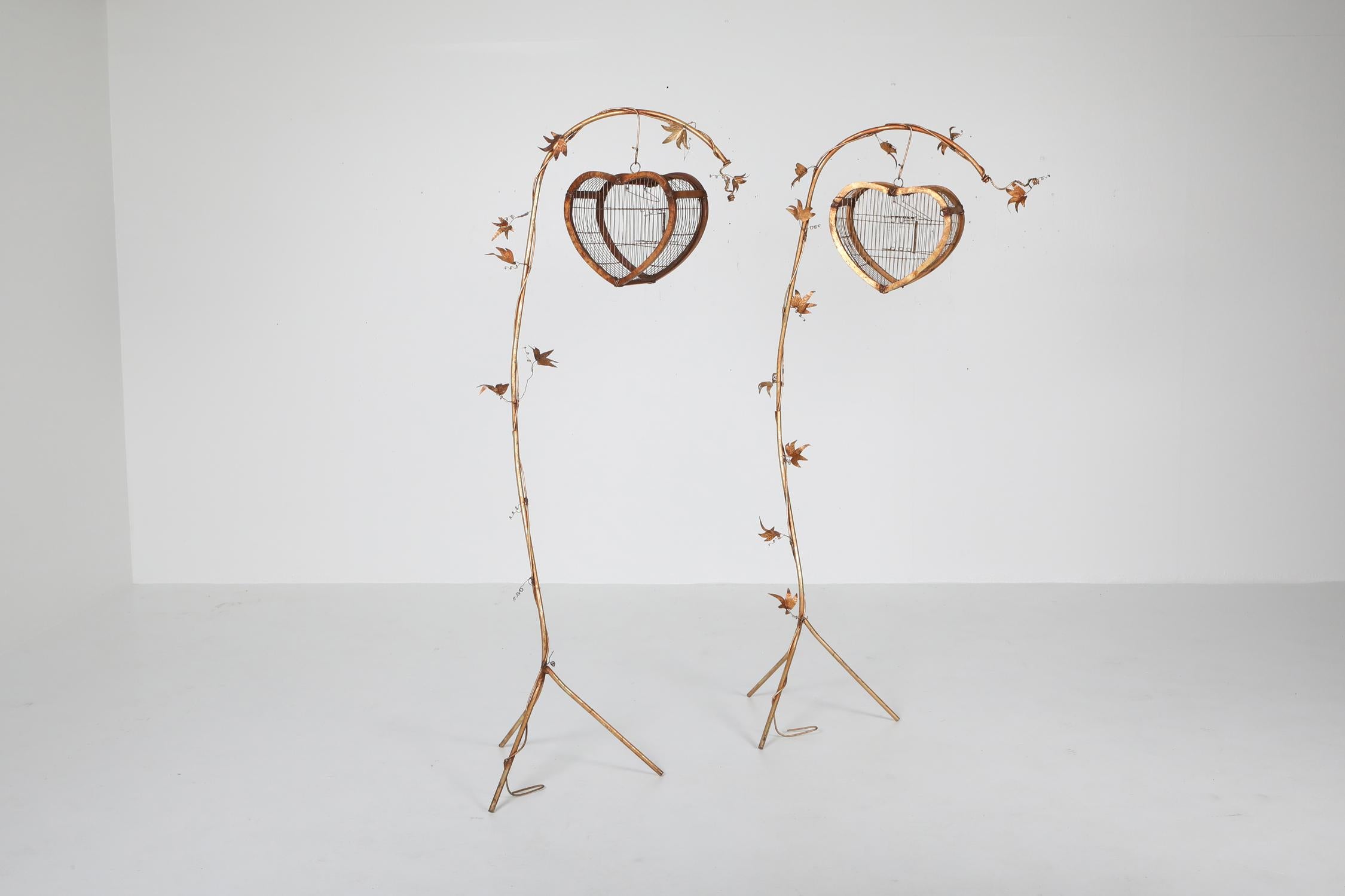 Decorative pair of birdcage stands, Brussels, 1970s

Bespoke pieces designed for a Brussels store in the seventies.
Romantic pair of birdcage stands which carry some Art Nouveau influences.
  
