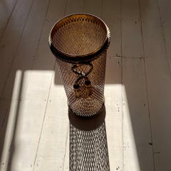 Gilt Metal Rope and Tassel Umbrella Stand, Florence, Italy, 1950's