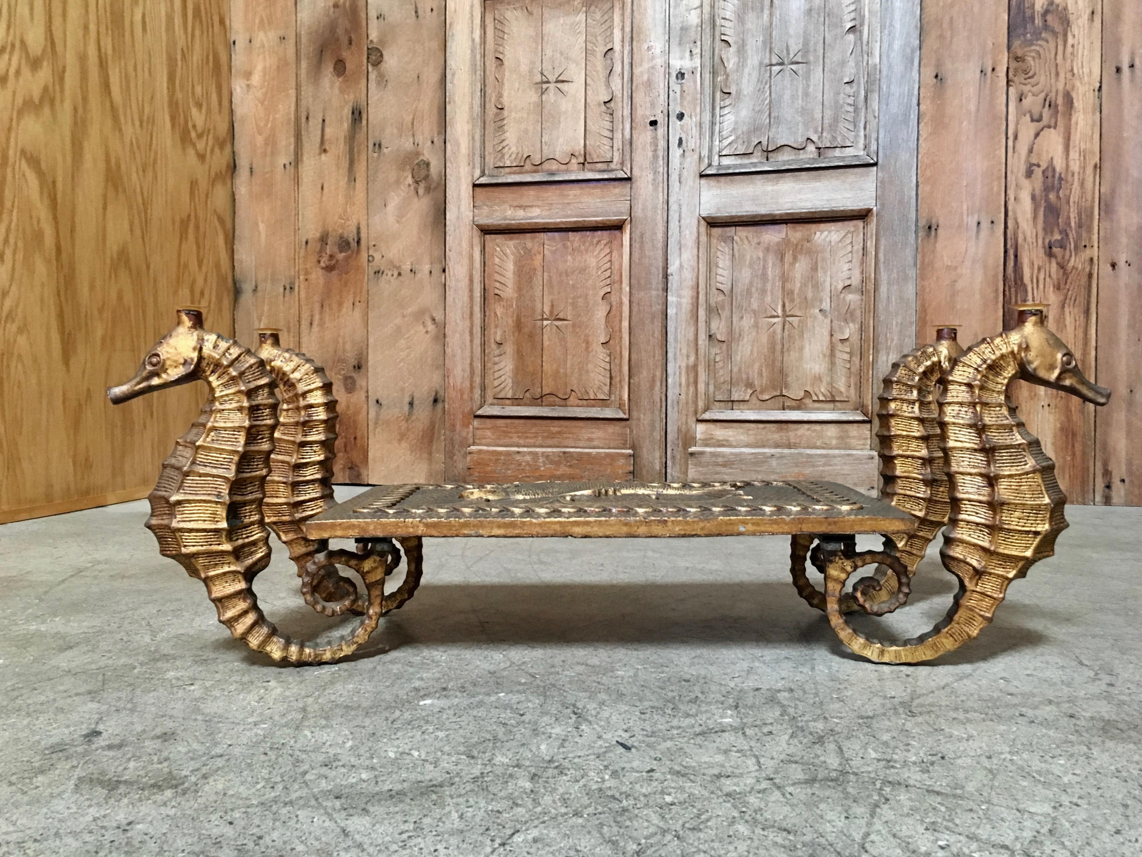 seahorse side table