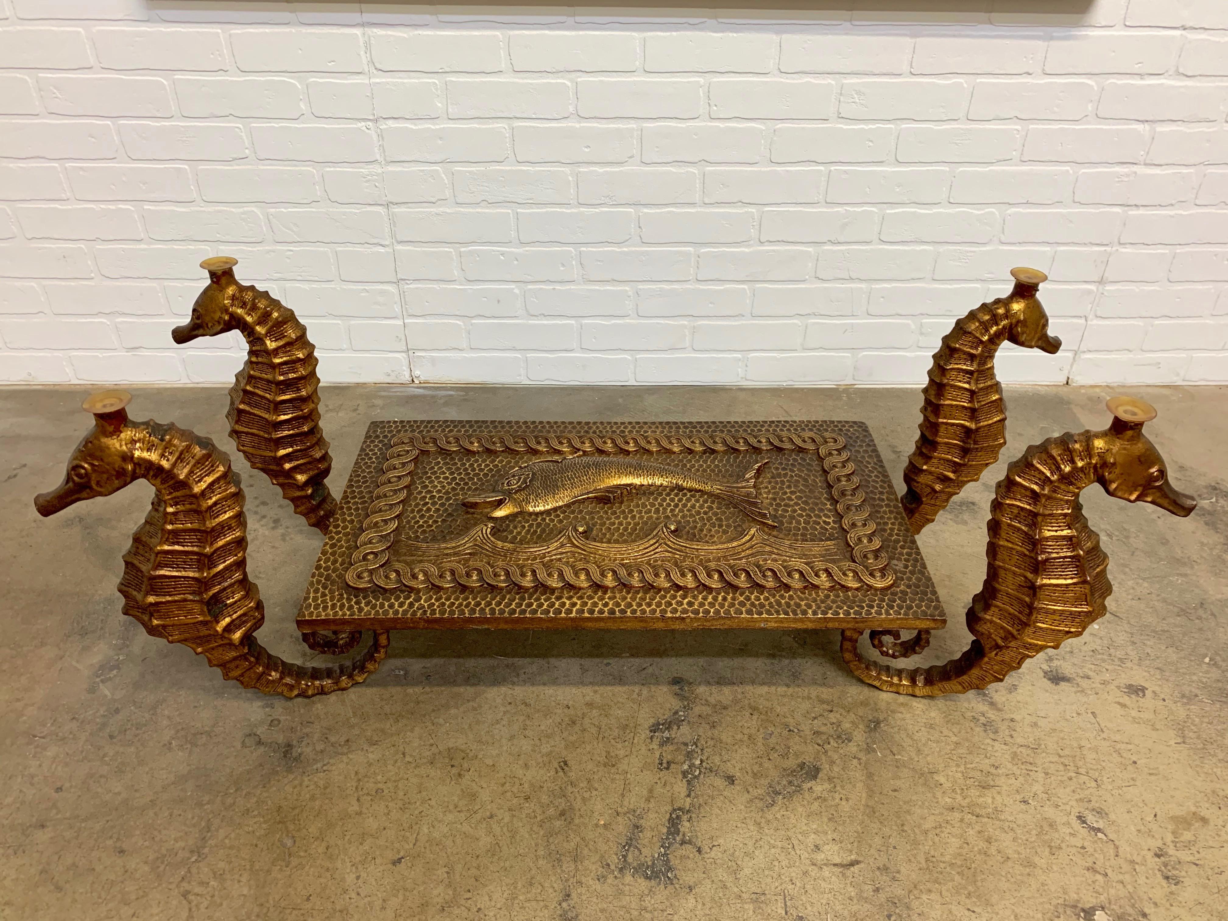 seahorse side table