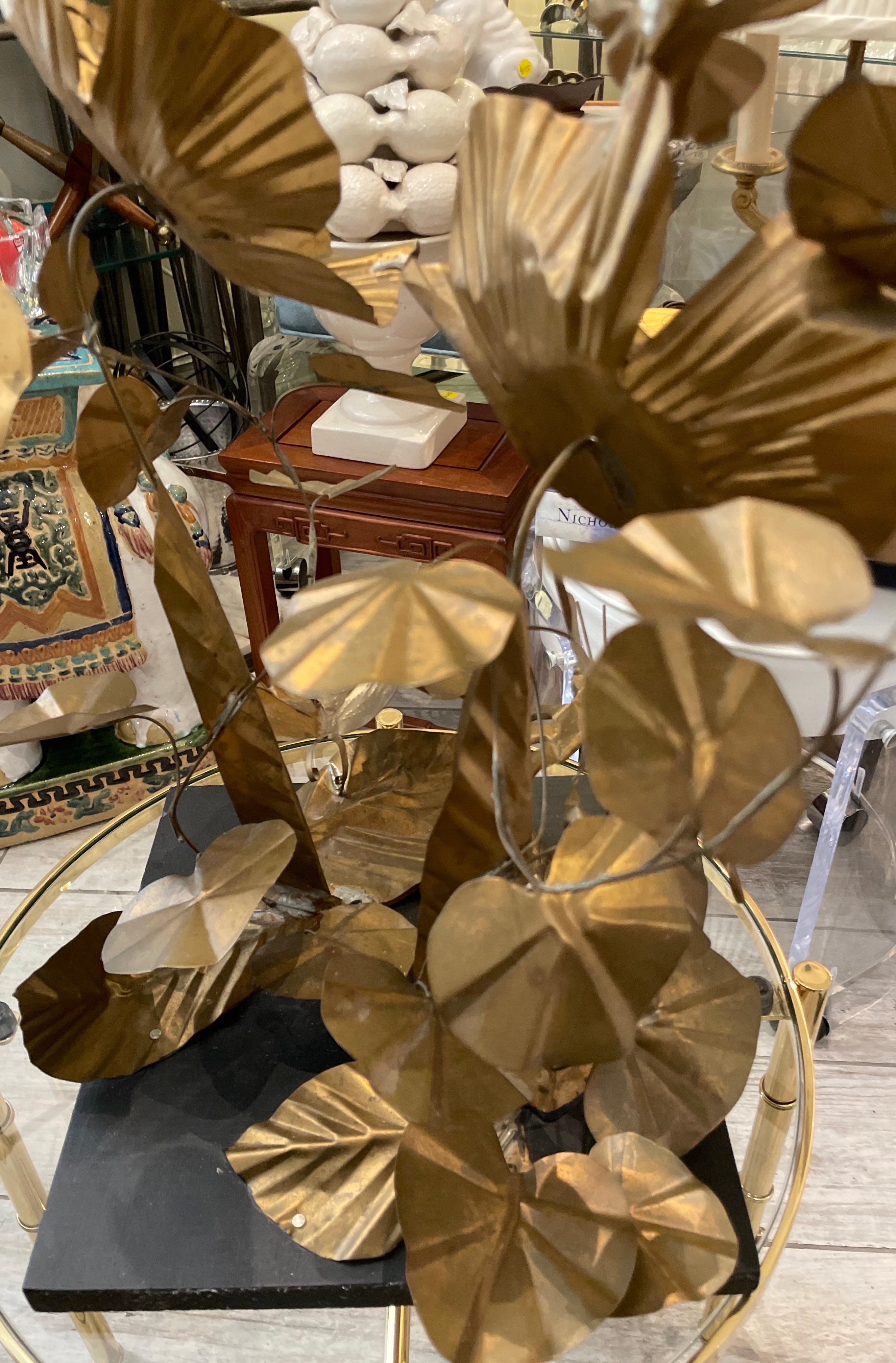 Gilt Metal Sunburst Art Sculpture For Sale 2