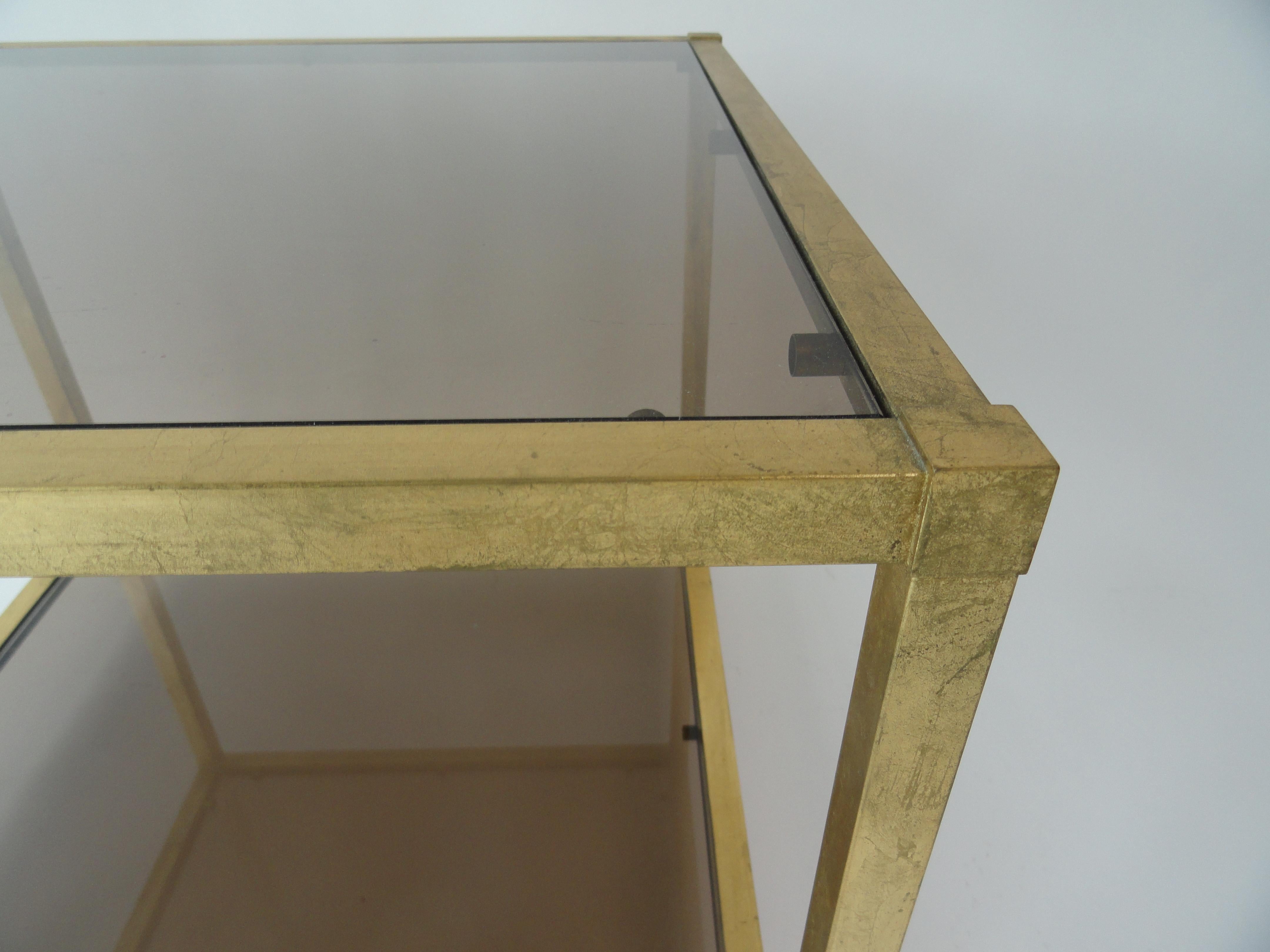 American Gilt Metal Table For Sale