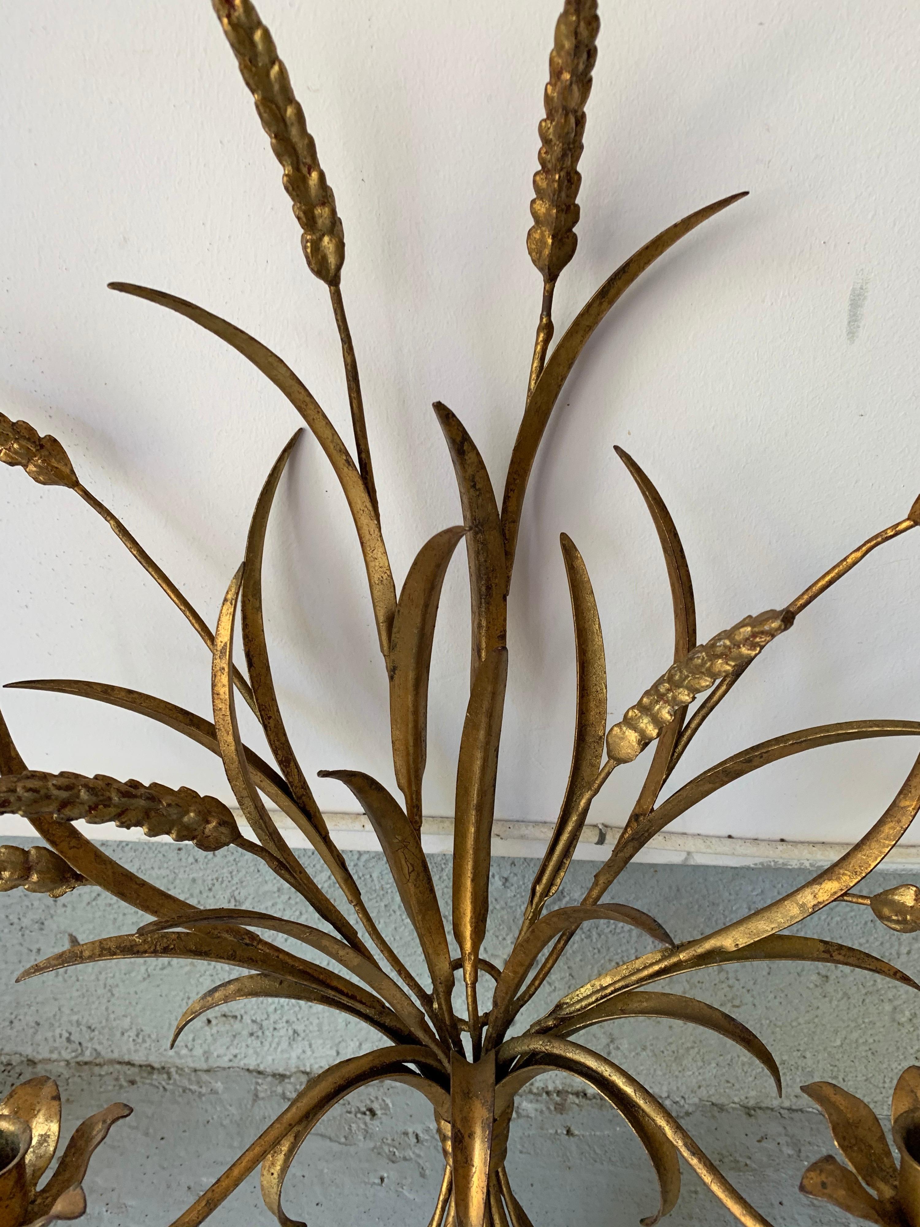 wheat candle sconces