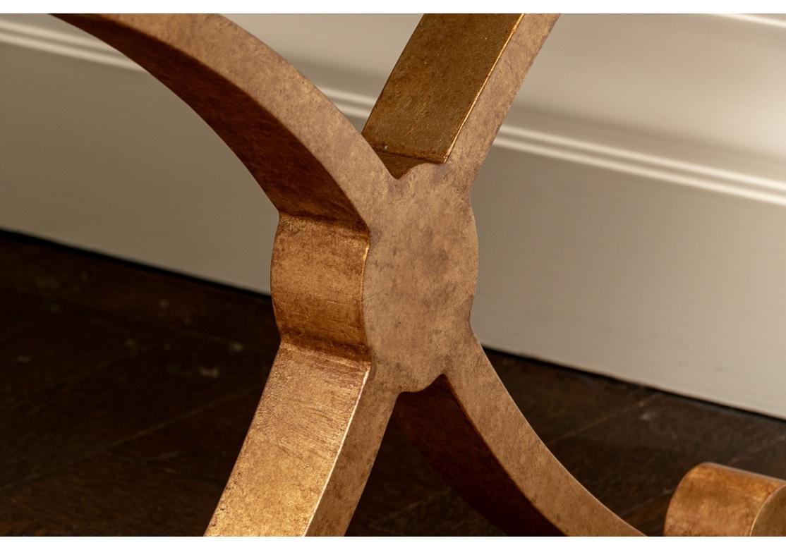 Gilt Metal X Form Cocktail Table By David Iatesta 4