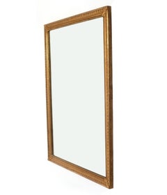 Vergoldeter Spiegel, 48" x 34", Goldvergoldet, Hollywood-Regency-Stil