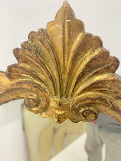 Gilt Mirror, in Wood, Old Patina, France, 19th Century